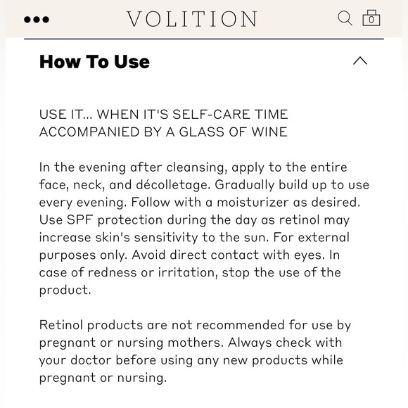 VOLITION BEAUTY SÉMILLON OVERNIGHT RETINOL SERUM - BRAND NEW in the box! - Picture 7 of 8